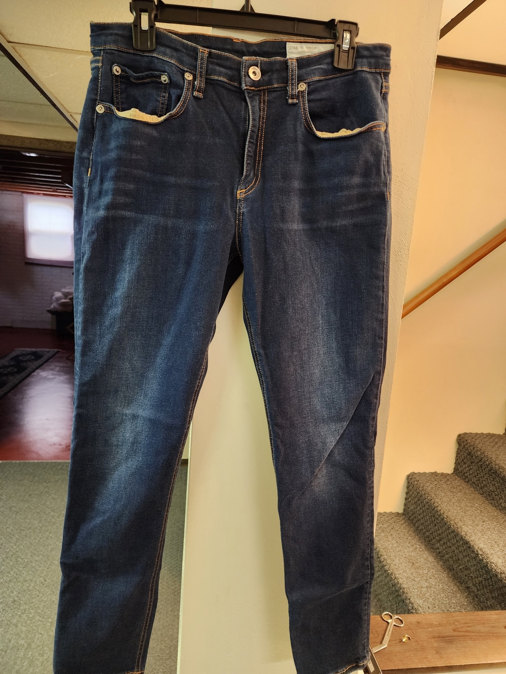 Rag & Bone Women's sz 30 Dark Blue Ankle Denim Jeans - Classic Straight